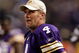 MINNEAPOLIS - OCTOBER 05:  Quarterback Brett Favre #4 of the Minnesota Vikings watches the reply from the sidelines after a touchdown during the game against the Green Bay Packers on October 5, 2009 at Hubert H. Humphrey Metrodome in Minneapolis, Minnesota.  (Photo by Jamie Squire/Getty Images)