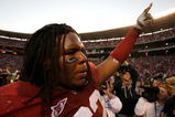 TUSCALOOSA, AL - OCTOBER 24:  Terrence Cody #62 of the Alabama Crimson Tide celebrates after blocking the game-winning field goal in their 12-10 win over the Tennessee Volunteers at Bryant-Denny Stadium on October 24, 2009 in Tuscaloosa, Alabama.  (Photo by Kevin C. Cox/Getty Images)
