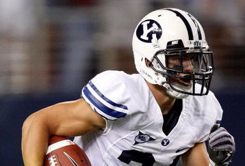 ARLINGTON, TX - SEPTEMBER 05:  Steven Thomas #24 of the Brigham Young Cougars at Cowboys Stadium on September 5, 2009 in Arlington, Texas.  (Photo by Ronald Martinez/Getty Images)