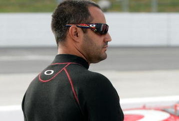 MARTINSVILLE, VA - OCTOBER 23:  Juan Pablo Montoya, driver of the #42 Target Chevrolet, stands on the grid during qualifying for the NASCAR Sprint Cup Series TUMS Fast Relief 500 at Martinsville Speedway on October 23, 2009 in Martinsville, Virginia.  (Photo by Jason Smith/Getty Images for NASCAR)