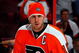 PHILADELPHIA - OCTOBER 22:  Mike Richards #18 of the Philadelphia Flyers warms up before playing the Boston Bruins on October 22, 2009 at Wachovia Center in Philadelphia, Pennsylvania.  (Photo by Jim McIsaac/Getty Images)