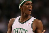 BOSTON - MAY 02:  Rajon Rondo #9 of the Boston Celtics reacts after he is called for a technical foul in the second half against the Chicago Bulls in Game Seven of the Eastern Conference Quarterfinals during the 2009 NBA Playoffs at TD Banknorth Garden on May 2, 2009 in Boston, Massachusetts. The Celtics defeated the Bulls 109-99. NOTE TO USER: User expressly acknowledges and agrees that, by downloading and or using this photograph, User is consenting to the terms and conditions of the Getty Images License Agreement.  (Photo by Elsa/Getty Images)