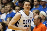 DURHAM, NC - DECEMBER 17:  Miles Plumlee #21 of the Duke Blue Devils runs upcourt during the game against the North Carolina Asheville Bulldogs on December 17, 2008 at Cameron Indoor Stadium in Durham, North Carolina. (Photo by Kevin C. Cox/Getty Images)