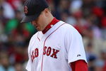 BOSTON - OCTOBER 11:  Pitcher Jonathan Papelbon #58 of the Boston Red Sox reacts after allowing three runs in the ninth inning to blow the save against the Los Angeles Angels of Anaheim in Game Three of the ALDS during the 2009 MLB Playoffs at Fenway Park on October 11, 2009 in Boston,  Massachusetts. (Photo by Jim Rogash/Getty Images)