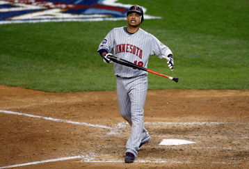 NEW YORK - OCTOBER 07:  Orlando Cabrera #18 of the Minnesota Twins reacts after striking out against the New York Yankees in Game One of the ALDS during the 2009 MLB Playoffs at Yankee Stadium on October 7, 2009 in the Bronx borough of New York City.  (Photo by Jared Wickerham/Getty Images)