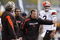 PITTSBURGH, PA - OCTOBER 18: Head coach Eric Mangini of the Cleveland Browns argues with an official during the game against the Pittsburgh Steelers at Heinz Field on October 18, 2009 in Pittsburgh, Pennsylvania. The Steelers defeated the Browns 27-14. (Photo by Joe Robbins/Getty Images)
