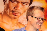 BEVERLY HILLS, CA - SEPTEMBER 14: Freddy Roach jokes with boxer Manny Pacquiao during the press conference at the Beverly Hills Hotel  on September 14, 2009 in Beverly Hills, California.  (Photo by Jacob de Golish/Getty Images)