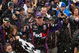 MARTINSVILLE, VA - OCTOBER 25: Denny Hamlin, driver of the #11 FedEx Freight Toyota, celebrates in victory lane after winning the NASCAR Sprint Cup Series TUMS Fast Relief 500 at Martinsville Speedway on October 25, 2009 in Martinsville, Virginia. (Photo by Streeter Lecka/Getty Images)