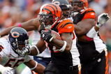 CINCINNATI - OCTOBER 25:  Cedric Benson #32 of the Cincinnati Bengals runs with the ball  during the NFL game against the Chicago Bears at Paul Brown Stadium on October 25, 2009 in Cincinnati, Ohio.  The Bengals won 45-10.  (Photo by Andy Lyons/Getty Images)