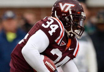 ATLANTA - OCTOBER 17:  Ryan Williams #34 of the Virginia Tech Hokies against the Georgia Tech Yellow Jackets at Bobby Dodd Stadium on October 17, 2009 in Atlanta, Georgia.  (Photo by Kevin C. Cox/Getty Images)