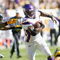 PITTSBURGH - OCTOBER 25: Adrian Peterson #28 of the Minnesota Vikings runs past Lawrence Timmons #94 of the Pittsburgh Steelers at Heinz Field on October 25, 2009 in Pittsburgh, Pennsylvania.  (Photo by Rick Stewart/Getty Images)