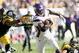 PITTSBURGH - OCTOBER 25: Adrian Peterson #28 of the Minnesota Vikings runs past Lawrence Timmons #94 of the Pittsburgh Steelers at Heinz Field on October 25, 2009 in Pittsburgh, Pennsylvania. (Photo by Rick Stewart/Getty Images)