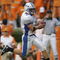 KNOXVILLE, TN - SEPTEMBER 9:  Running back Chad Hall #1 of the Air Force Academy Falcons scores a touchdown against the University of Tennessee Volunteers in the first quarter on September 9, 2006 at Neyland Stadium in Knoxville, Tennessee.  (Photo by Stephen Dunn/Getty Images)