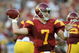LOS ANGELES, CA - OCTOBER 24:  Quarterback Matt Barkley #7 of the USC Trojans throws a pass against the Oregon State Beavers on October 24, 2009 at the Los Angeles Coliseum in Los Angeles, California.  (Photo by Stephen Dunn/Getty Images)