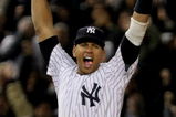 NEW YORK - OCTOBER 25:  Alex Rodriguez #13 of the New York Yankees celebrates their 5-2 victory over the Los Angeles Angels of Anaheim at the end of the top of the ninth inning in Game Six of the ALCS during the 2009 MLB Playoffs at Yankee Stadium on October 25, 2009 in the Bronx borough of New York City. The New York Yankees won the ALCS series 4-2 over the Los Angeles Angels of Anaheim to capture the American League pennant.  (Photo by Al Bello/Getty Images)