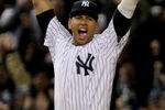 NEW YORK - OCTOBER 25:  Alex Rodriguez #13 of the New York Yankees celebrates their 5-2 victory over the Los Angeles Angels of Anaheim at the end of the top of the ninth inning in Game Six of the ALCS during the 2009 MLB Playoffs at Yankee Stadium on October 25, 2009 in the Bronx borough of New York City. The New York Yankees won the ALCS series 4-2 over the Los Angeles Angels of Anaheim to capture the American League pennant.  (Photo by Al Bello/Getty Images)