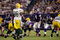 MINNEAPOLIS - OCTOBER 05:  Quarterback Brett Favre #4 of the Minnesota Vikings lines up during the Monday Night Football game against the Green Bay Packers on October 5, 2009 at Hubert H. Humphrey Metrodome in Minneapolis, Minnesota.  (Photo by Jamie Squire/Getty Images)