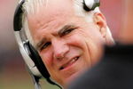 SAN FRANCISCO - OCTOBER 11:  Head coach Mike Smith of Atlanta Falcons walks up and down the sideline during their game against the San Francisco 49ers at Candlestick Park on October 11, 2009 in San Francisco, California.  (Photo by Ezra Shaw/Getty Images)