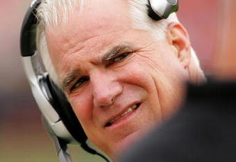 SAN FRANCISCO - OCTOBER 11:  Head coach Mike Smith of Atlanta Falcons walks up and down the sideline during their game against the San Francisco 49ers at Candlestick Park on October 11, 2009 in San Francisco, California.  (Photo by Ezra Shaw/Getty Images)