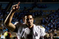 CHAPEL HILL, NC - OCTOBER 22:  Christian Ponder #7 of the Florida State Seminoles celebrates after the Seminoles defeated the North Carolina Tar Heels 30-27 at Kenan Stadium on October 22, 2009 in Chapel Hill, North Carolina.  (Photo by Scott Halleran/Getty Images)