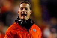 BATON ROUGE, LA - OCTOBER 24: Head coach Gene Chizik of the Auburn Tigers calls to a referee during the game against the Louisiana State University Tigers at Tiger Stadium on October 24, 2009 in Baton Rouge, Louisiana. (Photo by Chris Graythen/Getty Images)