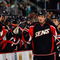 OTTAWA - MARCH 3:  Filip Kuba #17 of the Ottawa Senators skates to the bench during the game against the Calgary Flames on March 3, 2009 at Scotiabank Place in Ottawa, Ontario, Canada. (Photo by Phillip MacCallum/Getty Images)