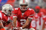 COLUMBUS, OH - SEPTEMBER 26:  Quarterback Terrelle Pryor #2 of the Ohio State Buckeyes hands off the ball against the Illinois Fighting Illini at Ohio Stadium on September 26, 2009 in Columbus, Ohio.  (Photo by Jamie Sabau/Getty Images)