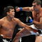 LOS ANGELES, CA - OCTOBER 24:  UFC Light Heavyweight Champion Lyoto Machida (R) battles with UFC Light Heavyweight challenger Mauricio Rua (L) during their title fight at UFC 104 at Staples Center on October 24, 2009 in Los Angeles, California.  (Photo by Jon Kopaloff/Getty Images)