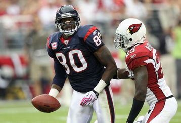 GLENDALE, AZ - OCTOBER 11:  Wide receiver Andre Johnson #80 of the Houston Texans in action during the NFL game against the Arizona Cardinals at the Universtity of Phoenix Stadium on October 11, 2009 in Glendale, Arizona. The Cardinals defeated the Texans 28-21.  (Photo by Christian Petersen/Getty Images)