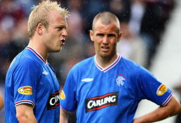 EDINBURGH, SCOTLAND - AUGUST 23:  Steven Naismith of Rangers in action during the Clydesdale Bank Scottish Premier league match between Hearts and Rangers at Tynecastle Park on August 23, 2009 in Edinburgh, Scotland.  (Photo by Jeff J Mitchell/Getty Images)