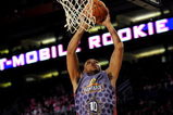 PHOENIX - FEBRUARY 13:  Eric Gordon #10 of the Rookie team goes to the basket during the T-Mobile Rookie Challenge & Youth Jam part of 2009 NBA All-Star Weekend at US Airways Center on February 13, 2009 in Phoenix, Arizona.  NOTE TO USER: User expressly acknowledges and agrees that, by downloading and or using this photograph, User is consenting to the terms and conditions of the Getty Images License Agreement.  (Photo by Ronald Martinez/Getty Images)