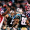 CHARLOTTE, NC - OCTOBER 25:  Jake Delhomme #17 of the Carolina Panthers drops back to pass against the Buffalo Bills at Bank of America Stadium on October 25, 2009 in Charlotte, North Carolina.  (Photo by Grant Halverson/Getty Images)