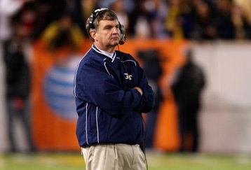 ATLANTA - OCTOBER 17:  Head coach Paul Johnson of the Georgia Tech Yellow Jackets looks on from the sidelines against the Virginia Tech Hokies at Bobby Dodd Stadium on October 17, 2009 in Atlanta, Georgia.  (Photo by Kevin C. Cox/Getty Images)