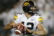 STATE COLLEGE, PA - SEPTEMBER 26: Ricky Stanzi #12 of the Iowa Hawkeyes throws a pass while playing the Penn State Nittnay Lions on September 26, 2009 at Beaver Stadium in State College, Pennsylvania. Iowa won the game 21-10. (Photo by Gregory Shamus/Getty Images)