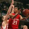 INDIANAPOLIS - MARCH 13:  Evan Turner #21 of the Ohio State Buckeyes drives for a shot attempt agianst the Wisconsin Badgers  during the second round of the Big Ten Men's Basketball Tournament at Conseco Fieldhouse on March 13, 2009 in Indianapolis, Indiana.  (Photo by Jonathan Daniel/Getty Images)