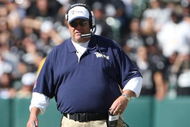 OAKLAND, CA - OCTOBER 25:  Head coach Rex Ryan of the New York Jets looks on against the Oakland Raiders during an NFL game at the Oakland-Alameda County Coliseum on October 25, 2009 in Oakland, California.  (Photo by Jed Jacobsohn/Getty Images)