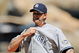 ANAHEIM, CA - SEPTEMBER 23: Pitcher A. J. Burnett #34 of the New York Yankees adjusts his jersey on a hot afternoon during the thrid inning of the game against the Los Angeles Angels of Anaheim at Angel Stadium on September 23, 2009 in Anaheim, California. (Photo by Kevork Djansezian/Getty Images)