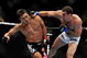 LOS ANGELES, CA - OCTOBER 24:  UFC Light Heavyweight Champion Lyoto Machida (R) battles with UFC Light Heavyweight challenger Mauricio Rua (L) during their title fight at UFC 104 at Staples Center on October 24, 2009 in Los Angeles, California.  (Photo by Jon Kopaloff/Getty Images)