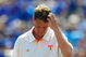 GAINESVILLE, FL - SEPTEMBER 19: Head coach Lane Kiffin of the Tennessee Volunteers watches the action prior to the game against the Florida Gators at Ben Hill Griffin Stadium on September 19, 2009 in Gainesville, Florida. (Photo by Sam Greenwood/Getty Images)