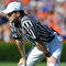 GAINESVILLE, FL - OCTOBER 17: SEC referee Marc Curles watches play as the Florida Gators host the Arkansas Razorbacks October 17, 2009 at Ben Hill Griffin Stadium in Gainesville, Florida.  (Photo by Al Messerschmidt/Getty Images)