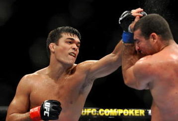 LOS ANGELES, CA - OCTOBER 24:  UFC Light Heavyweight Champion Lyoto Machida (R) battles with UFC Light Heavyweight challenger Mauricio Rua (L) during their title fight at UFC 104 at Staples Center on October 24, 2009 in Los Angeles, California. (Photo by Jon Kopaloff/Getty Images)