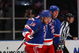 NEW YORK - OCTOBER 14: (L-R) Marian Gaborik #10 and Vinny Prospal #20 of the New York Rangers celebrate a goal against the Los Angeles Kings at Madison Square Garden on October 14, 2009 in New York, New York. The Rangers defeated the Kings 5-4.  (Photo by Bruce Bennett/Getty Images)