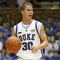 DURHAM, NC - NOVEMBER 25: Jon Scheyer #30 of the Duke Blue Devils dribbles down the court during the game against the Eastern Kentucky Colonels at Cameron Indoor Stadium on November 25, 2007 in Durham, North Carolina. Duke defeated Eastern Kentucky 78-43. (Photo by: Kevin C. Cox/Getty Images)