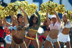 SAN DIEGO - OCTOBER 28: The Charger Girls do a dance routine in Halloween costumes during the Houston Texans vs. the San Diego Chargers NFL game on October 28, 2007 at Qualcomm Stadium in San Diego, California. (Photo by Donald Miralle/Getty Images)