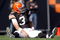 CLEVELAND, OH - OCTOBER 25:  Derek Anderson #3 of the Cleveland Browns reacts after being sacked by the Green Bay Packers at Cleveland Browns at Cleveland Browns Stadium on October 25, 2009 in Cleveland, Ohio.  (Photo by Matt Sullivan/Getty Images)
