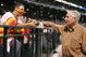 HOUSTON - OCTOBER 15: Owner of the Houston Astros Drayton McLane (R) greets a fan before the start of Game Three of the National League Championship Series against the St. Louis Cardinals at Minute Maid Park on October 15, 2005 in Houston, Texas. (Photo by Brian Bahr/Getty Images)