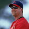 12 Mar 2000: Mark McGwire #25 of the St. Louis Cardinals smiles as he stands in the field during a Spring Training Game against the Los Angeles Dodgers at the Holman Stadium in Vero Beach, Florida. The Cardinals defeated the Dodgers 7-5. Mandatory Credit: Harry How  /Allsport