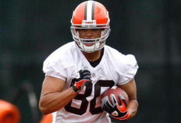 BEREA, OH - MAY 02:  Brian Robiskie #80  of the Cleveland Browns runs a drill during rookie mini camp at the Cleveland Browns Training and Administrative Complex on May 2, 2009 in Berea, Ohio.  (Photo by Gregory Shamus/Getty Images)