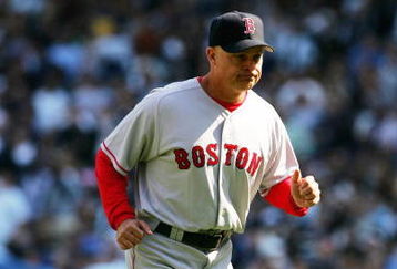 BRONX, NY - APRIL 6:  Boston Red Sox bench coach Brad Mills jogs off the field after arguing a call during their game against the New York Yankees at Yankee Stadium on April 6, 2005 in Bronx, New York. Mills replaced manager Terry Francona, who went to the hospital with chest pains this morning. The Red Sox won 7-3. (Photo by Ezra Shaw/Getty Images)