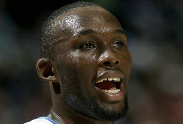 DENVER - March 1:  Reggie Evans #30 of the Denver Nuggets stands on the court during the game with the Detroit Pistons on March 1, 2006 at the Pepsi Center in Denver, Colorado.  The Nuggets won 98-87.  NOTE TO USER: USER expressly acknowledges and agrees that, by downloading and or using this photograph, User is consenting to the terms and conditions of the Getty Images License Agreement.  (Photo by Brian Bahr/Getty Images)  